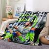 Rayan Cherki Printed Flannel Blanket, soft throw for bedroom sofa, washable, fan merchandise, great gift.