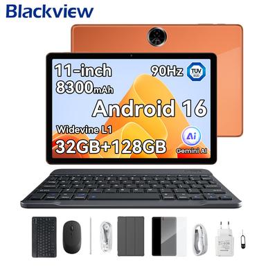 Blackview Планшет ZENO 5 11 дюймов 90 Гц 32 ГБ+128 ГБ 8300 мАч Android 16 TÜV SÜD Widevine L1 Планшет для ПК-игр 4G LTE