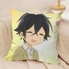 HHorimiyaS Anime Cute Cushion Cover Silky Short Plush Invisible Zipper Dustproof Sofa Pillow Case For Home Decor