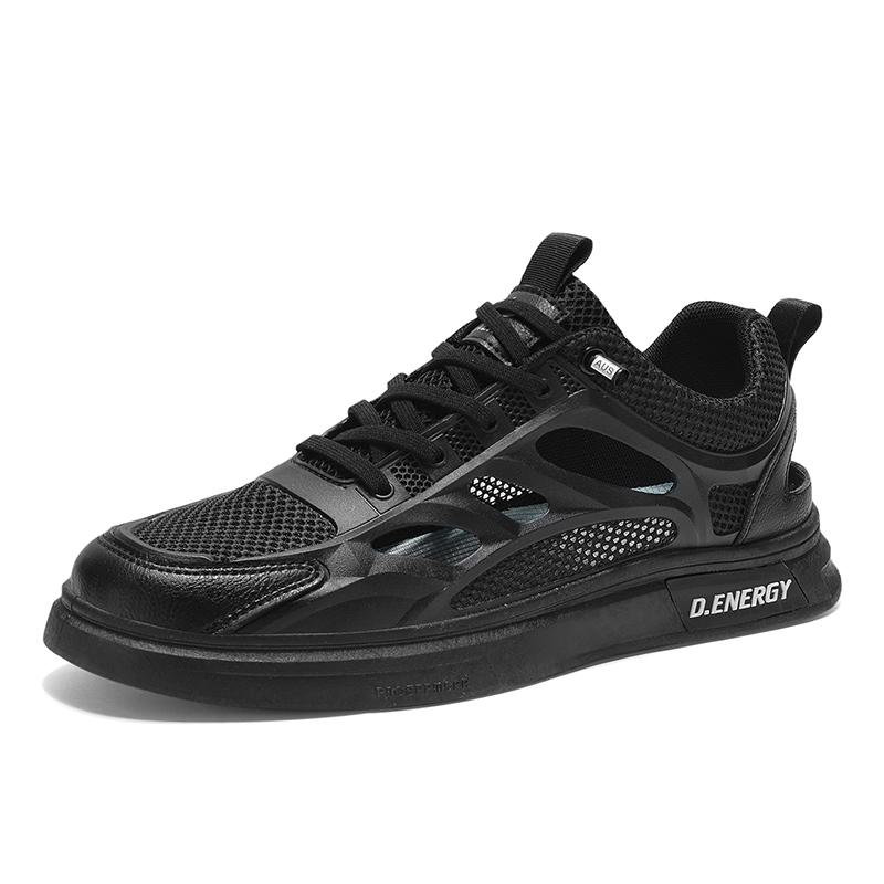 Мужская летняя сетчатая перфорированная дышащая нескользящая сетчатая обувь белая обувь повседневная спортивная модная обувь дышащие тонкие сандалии