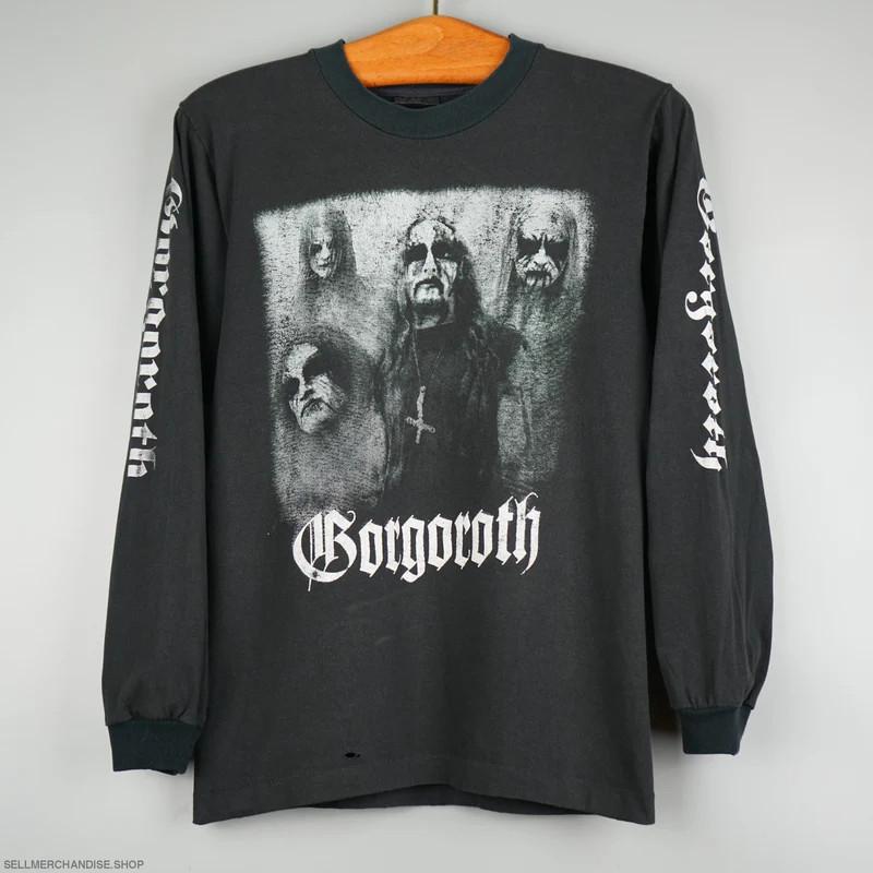 Винтажная футболка Gorgoroth 2002 года Twilight of the Idols Унисекс