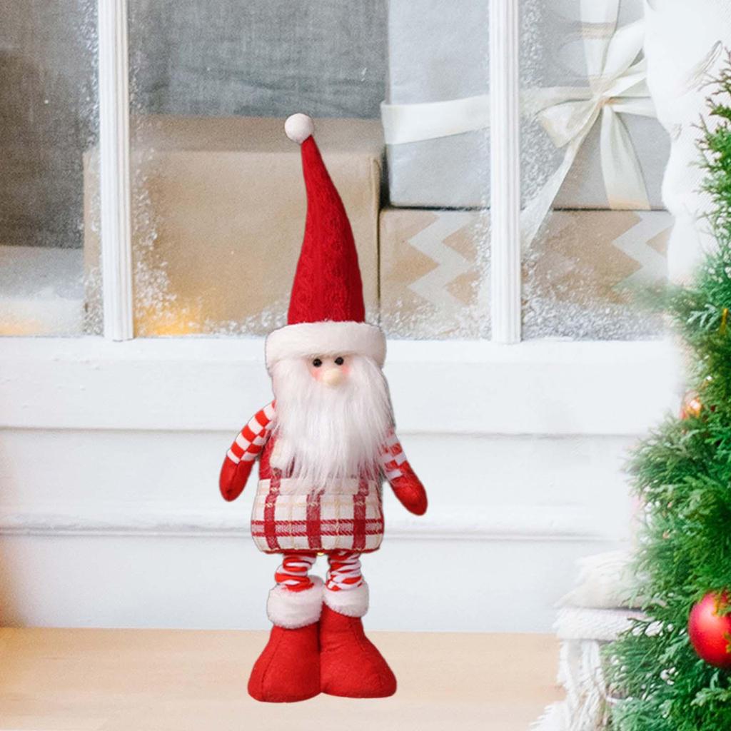 Christmas Doll with Adjustable Legs for Holiday Centerpiece