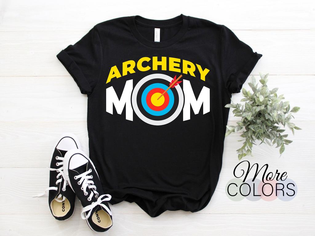 Archery Mom Archer Gift Outfit, Arrow Bow Sport Lover Present T-Shirt, Women Girls Bowman, Shooting Competition Team, Mother's Day Clothes,