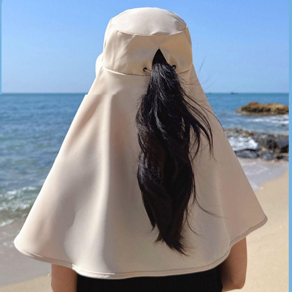 Sunscreen Shawl Fisherman Hat Full Face Sun Protection Neck Protection Cap Sunshade Sun Hat Spring