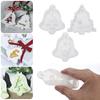 1PCS Silicone Mould Xmas Ornament Christmas Tree Hanging Tags Jewelry Making Tools Crystal Resin Mold Epoxy Resin Molds