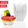 5/10Pcs Disposable Plastic Mousse Cup Ladder Shaped Cup Pudding Cup Dessert Cake Cup Appetizer Jelly Yogurt Mousse Baking Cup