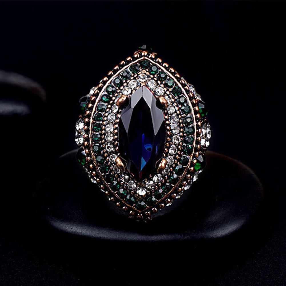 Groovy Ring Elegant Marquise Cut Multicolor Lady Finger Rings Party Jewelry