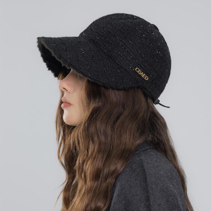 Zhao Ruth fisherman's hat children's autumn and winter new velvet wide-brimmed thermal cap versatile and small face