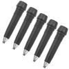 5pcs Alpenstocks Accessory Tungsten Manganese Steel Rod Tip Spare Foot Cover Black