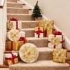 40Pcs (20 Flowers + 20 Clips) Golden Artificial Christmas Flowers With Clips - Realistic Layered Decorations Suitable For Christmas Trees, Weddings