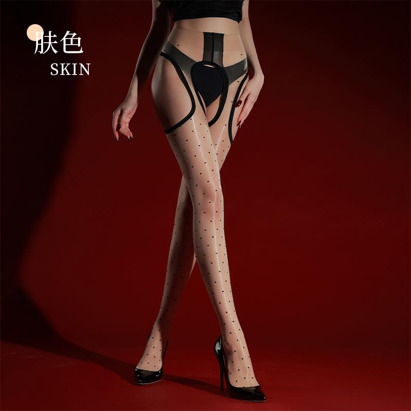 Сексуальные женские масляные глянцевые блестящие колготки с открытой промежностью, эластичные, прозрачные, формирующие, тонкие, экзотические, горничные, танцевальные чулки