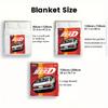 Initial D 2D Flat Pattern Flannel Blanket High quality All Seasons Warmth and Comfort Perfect for Christmas Gifts.SMT0917215