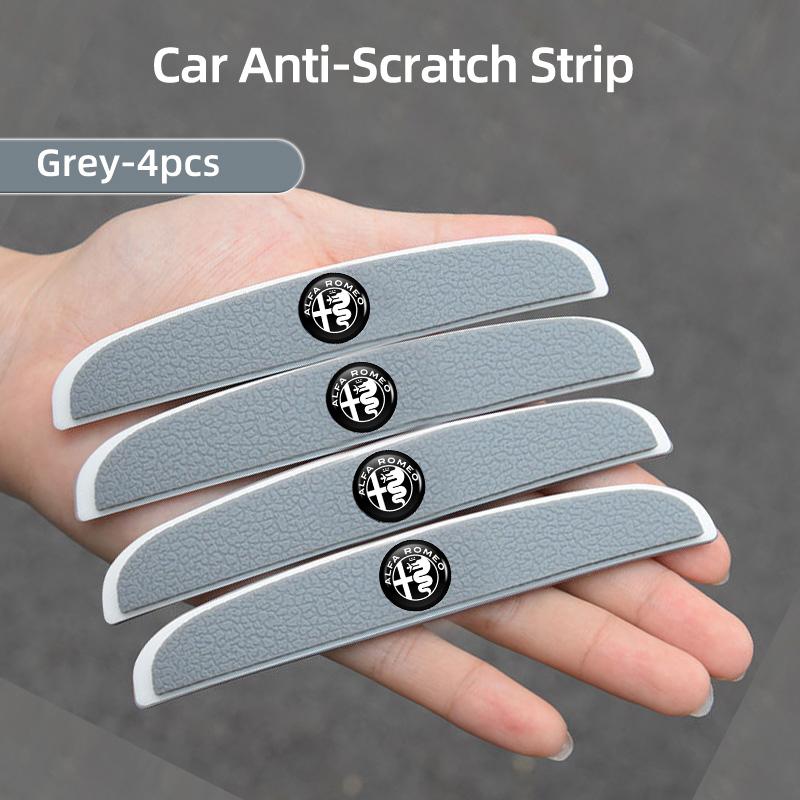 AAACO1 For Alfa Romeo 4pcs Car Door Edge Protection Guards Anti-scratch Stickers Anti-collision Strip Giulia 147 Mito 156 159 166 GT
