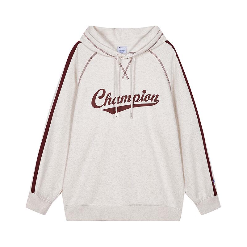 Champion Мужская винтажная толстовка с капюшоном и контрастными деталями