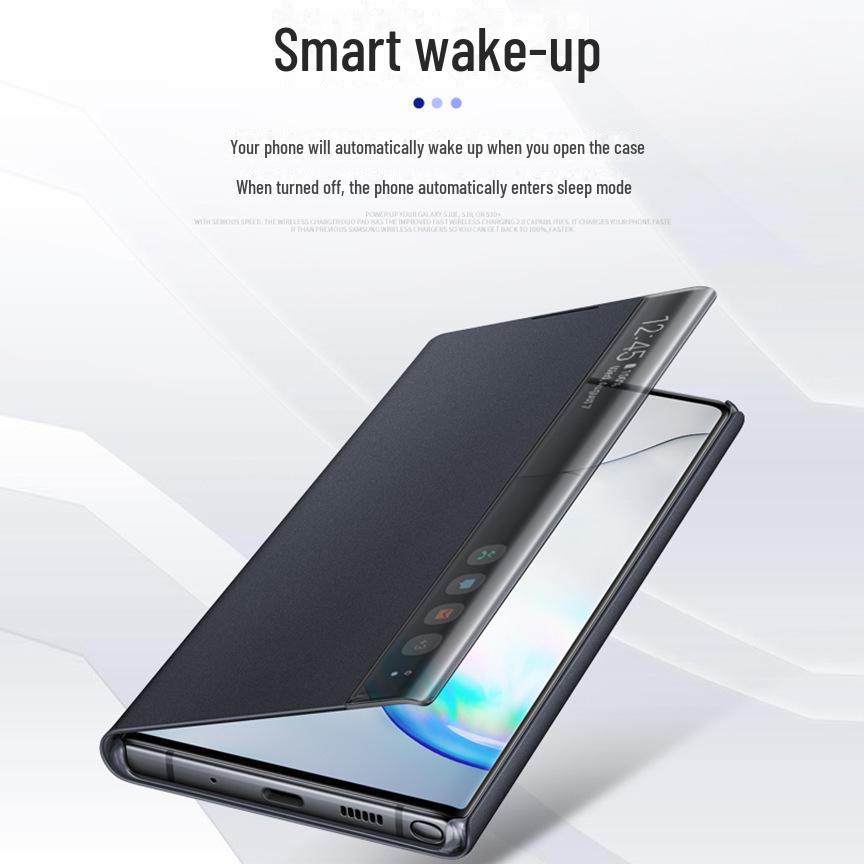 Чехол-книжка Samsung Note 10+ Smart с боковым окном и функцией сна