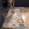 Retro Kitchen Floor Mat Home Bathroom Water Absorbent Quick Drying Carpet Toilet Door Foot Mat Door Mat Crystal Fleece Floor Mat