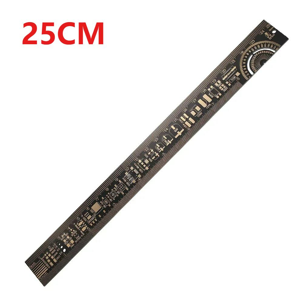1PCS Pcb Ruler with Electronics Components 15CM/20CM/25CM Multi-functional Measuring Tool Resistor Capacitor Chip IC SMD Diode