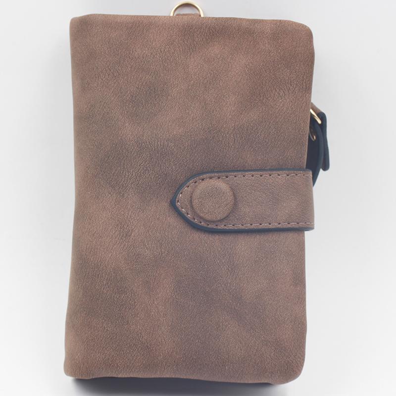 Women Korean Style Matte Hand-held Wallet Credit Cards Holder Wallet Purse