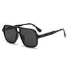 SO&EI Ins Popular Fashion Square Rivets Men Candy Color Sunglasses Shades UV400 Fashion Women Leopard Eyewear