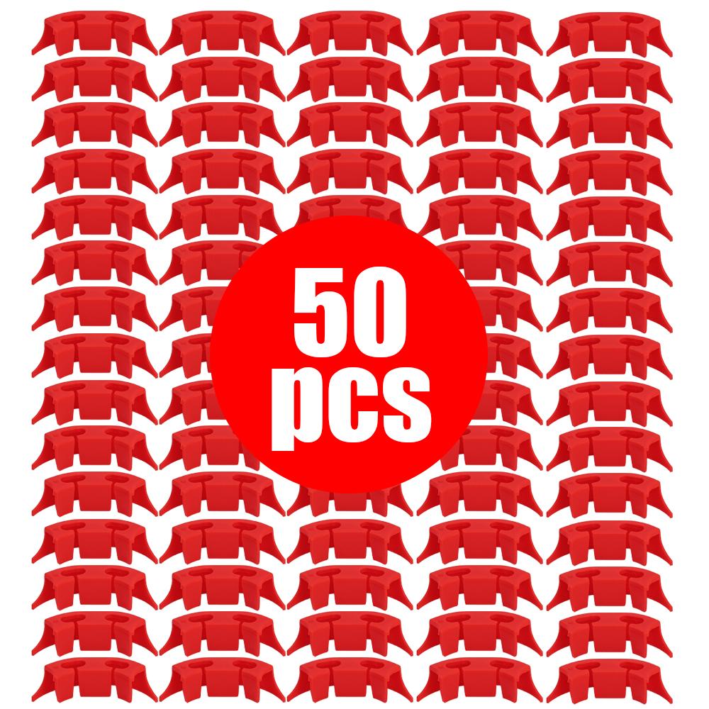 50 шт. пряжка для сгибания растений, зажимы для фиксации томатов, садовые растения, стебли, виноградные лозы, низкий уровень стресса, держатель для обвязки, наборы для роста