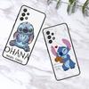 OHANA Stitch Cute для Samsung Note 20 10 Ultra Plus A31 A14 A12 A70 A34 A25 A04 A05 A15 A24 5G черный чехол для телефона