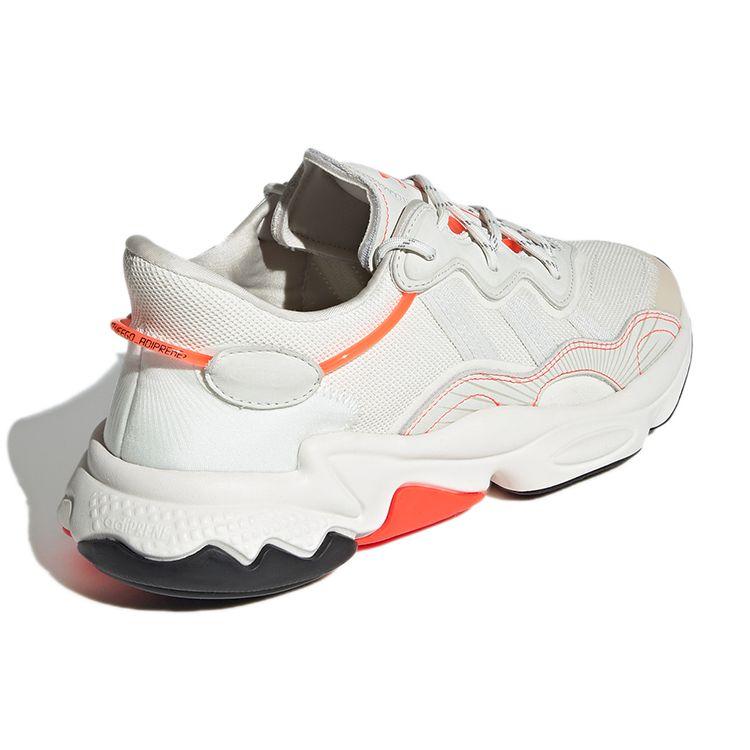 Adidas Originals Ozweego Кроссовки унисекс бежево-оранжевые GY3539 с круглым носком, на шнуровке, с защитой от скольжения, прочные, низкие, для повседневной носки