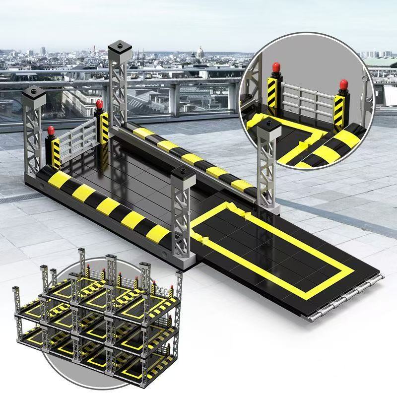 Городские Скоростные Спортивные Автомобили Гараж Конструкторы MOC Суперкар Гоночный Гараж Подставка для Демонстрации Конструкторы Кирпичики Модель Игрушки Для Детей