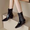 Короткие сапоги в британском стиле 2024 года, весна-лето, новый стиль, универсальный, хит продаж, французские ретро-короткие сапоги на высоком каблуке, универсальный