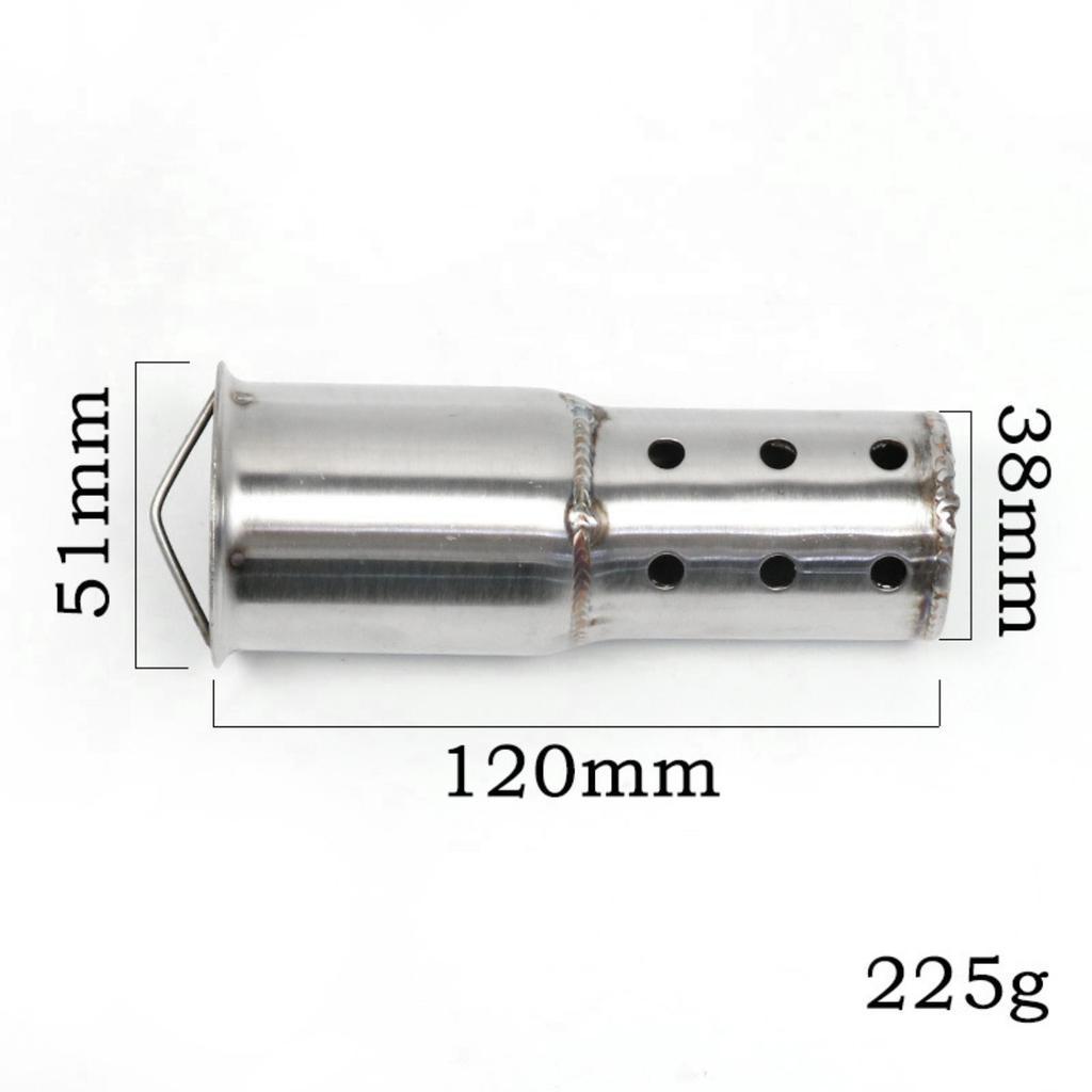 Motorcycle Parts Off Road Dirt Bike Exhaust Muffler Compatible with Honda Stainless Steel Noise Reduction Back Pressure Insert