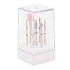 7pcs Tungsten Carbide Nail Bits Manicure Grinding Nail Drill Bits Set with Cleaning Brush Bit