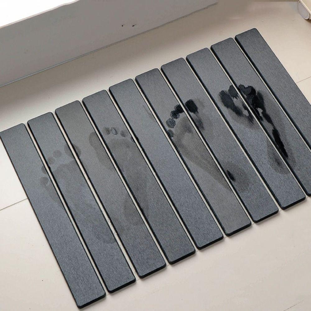 Foldable Dish Drainer Mat Absorbent Placemat Bathroom Rug Stone Dish Drying Mat Sink