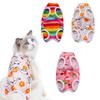 Cat Weaning Suit Printing Four-legged Polyester Anti Licking Postpartum Apparel Cats Weaning Suit For Spring Summer