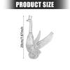 Bird Shaped Glass Whiskeys Decanter Clear Liquor Bottle with Sculptural Wing Detail and Stable Base for Bar Shelf Display Dining Table