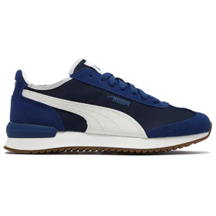 Puma R78 Удобные Универсальные Низкие Кроссовки для Повседневной Носки Унисекс Кроссовки Молочно-Белые Синие 392901-12