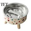 Non Slip Cat Feeding Station Elevated Bowl, Removable Stainless Steel Inner Slow Feeder Food Bowl with Non-slip Stand for Cats Small Dogs Neck
