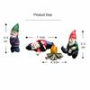1 Set Personality Garden Decoration Dwarfs Resin Crafts Micro Landscape Scene Set Decoration