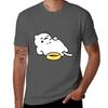 Neko Atsume Футболка с котиком Tubbs Повседневная Модная Футболка с коротким рукавом