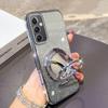 KEYSION Роскошный блестящий чехол с драгоценными камнями, магнитный чехол для телефона для Samsung Galaxy A54 5G A34 A24 A14, чехол-подставка с зеркалом для макияжа, противоударный чехол