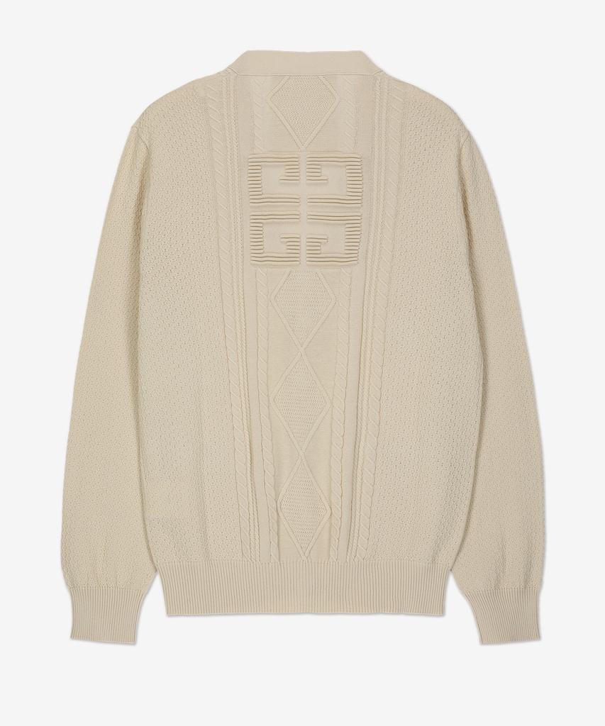 Givenchy 4G Cable Knit Cardigan - Ivory / Bm90S74Yjp105