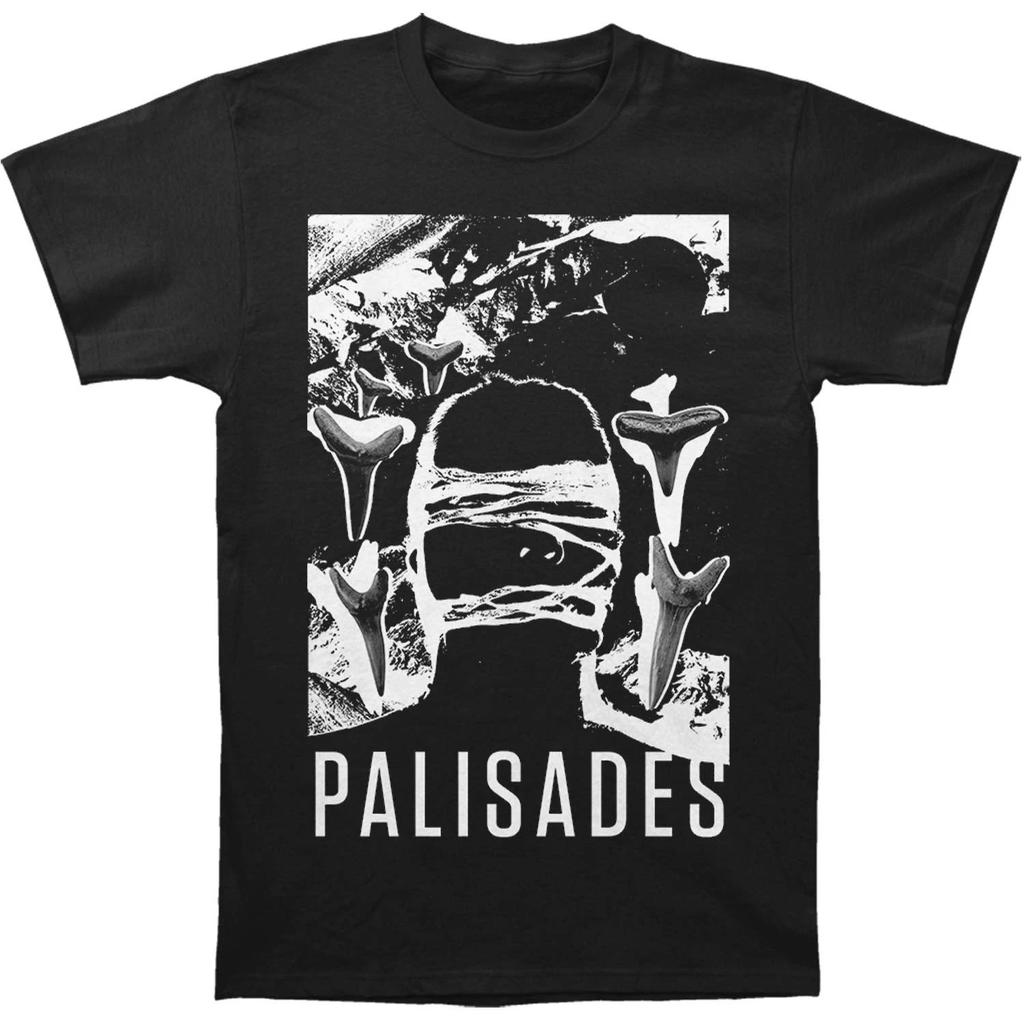 Men's Palisades Shark Tooth Tee T-shirt Medium Black