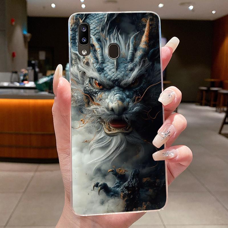 Чехол для телефона Samsung Galaxy A40 A41 Милый Крутой Дракон Мальчики Девочки Прозрачная Задняя Крышка Для Samsung A 40 41 Мягкий ТПУ Силиконовый Fundas
