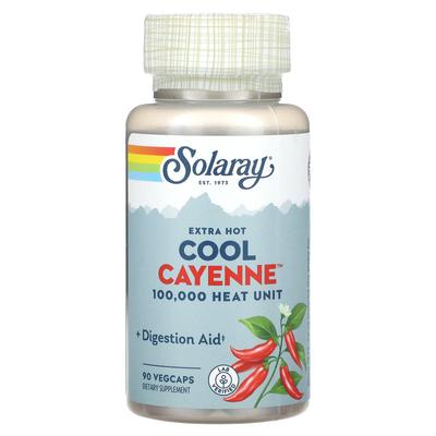 Очень Острый Cool Cayenne, Вегетарианские Капсулы, 90 (300 мг на растительную капсулу)
