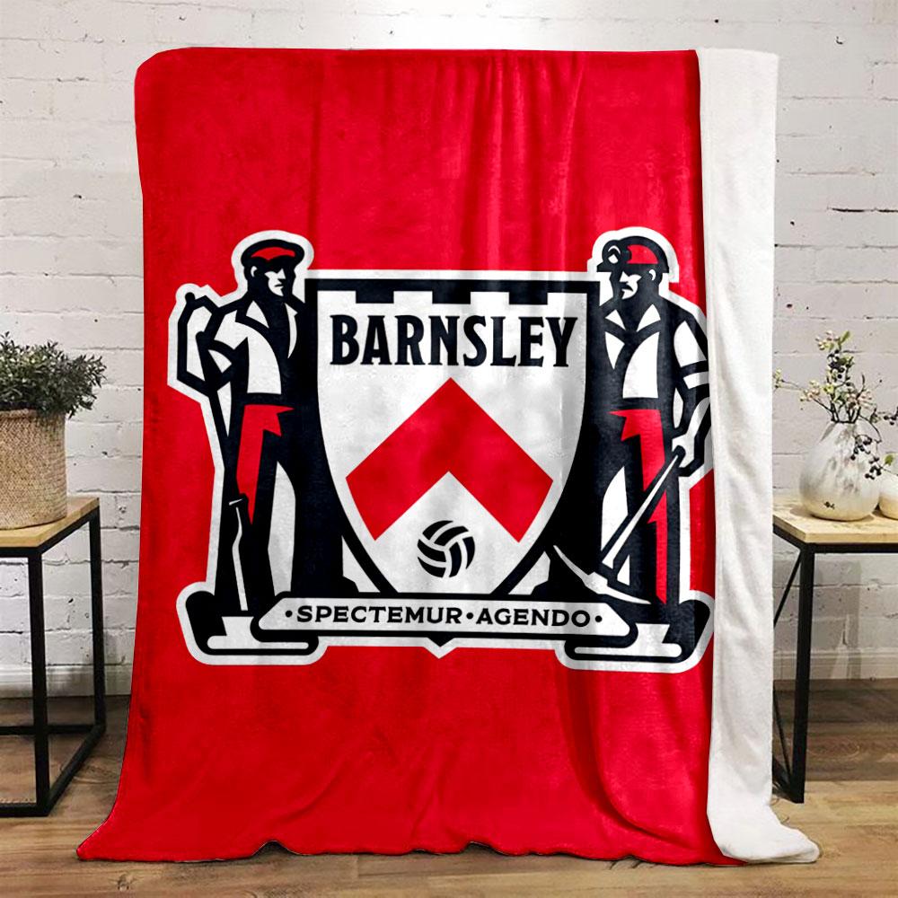 Barnsley Logo Blanket for all seasons blanket lunch break throw gift
