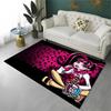 Мультяшный ковер Monster High Draculaura Вампир Нескользящий коврик для гостиной, спальни, игровой комнаты, мягкий ковер, напольный коврик, домашний декор