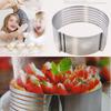 16-20cm Stainless Steel Adjustable Cake Ring Telescopic Cake Cutter Kit Mousse Mould Slicing DIY