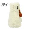 Decorative Wine Bottle Holder Halloween Ghost Fleece Bag, Cute Plush Themed Sleeve Cover for Dinner Table, Party Decoration Soft Cotton Velvet