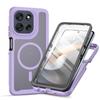 Чехол 3-в-1 Armor для всего тела из ПК+ТПУ для Motorola Moto G77 G67 G17 G86 G56 G06 G55/35/15/05 Магнитный Ударопрочный Защитный Чехол-Крышка для Экрана