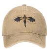 Четвертое крыло вдохновлено драконом Искусство Merch Мужчины Женщины Бейсболки состаренные выстиранные шляпы Винтажные головные уборы для активного отдыха