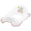 KEEEPER EWA RAINBOW Anti-slip toilet seat cover white