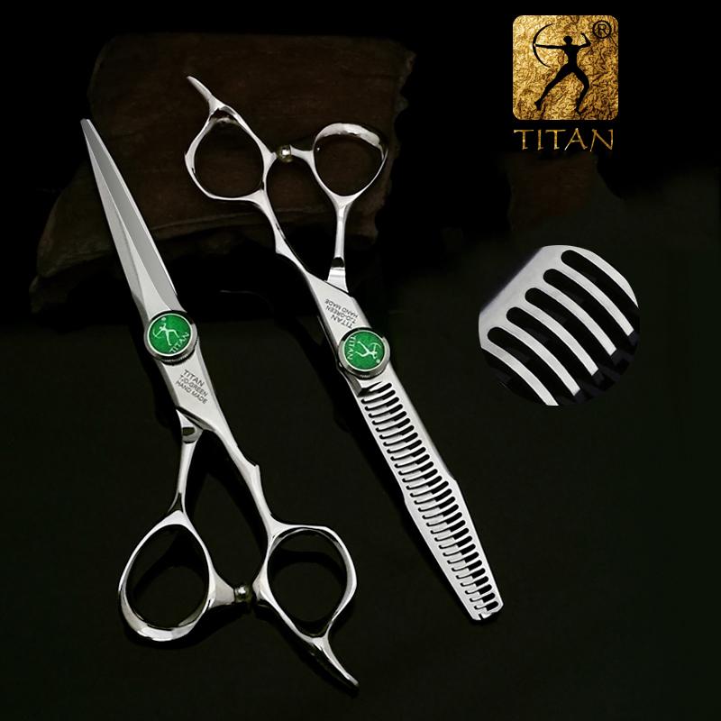 Парикмахерские ножницы TITAN, режущие ножницы, парикмахерский инструмент, SUS440C, нержавеющая сталь